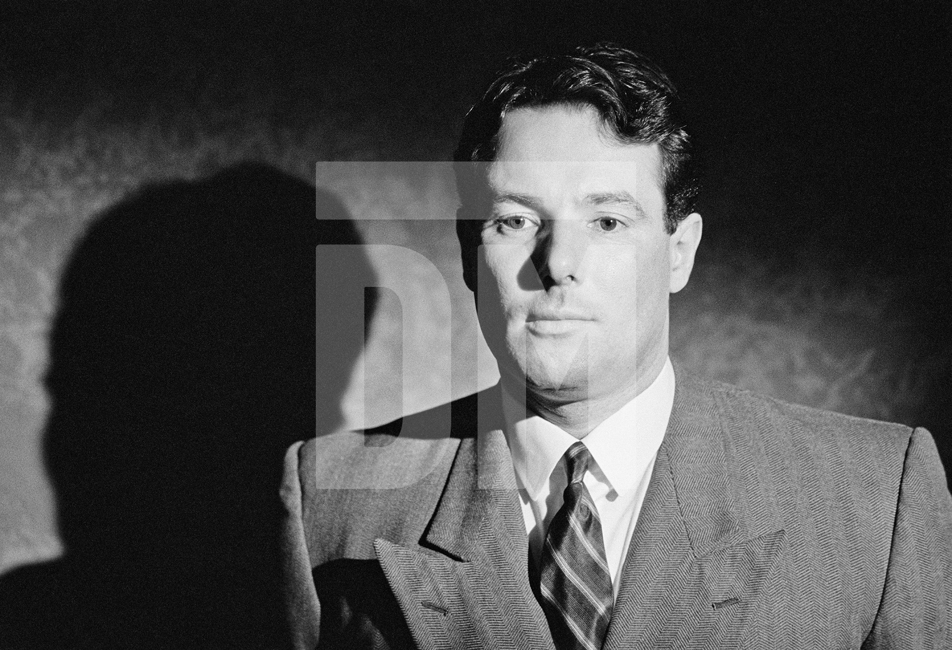 Derek Hatton, famously a member of Militant, the Trotskyist organisation, also Deputy Leader of Liverpool City Council. Palmer though it might be amusing to include Hatton in a cameo role as a Russian thug but later changed his mind. Location: Alhambra Theatre, Bradford. February 1987 by Daniel Meadows