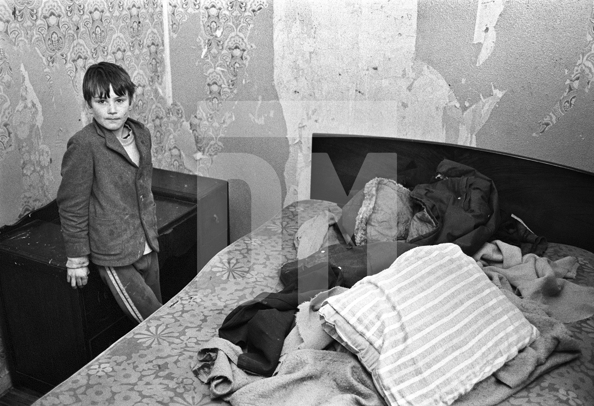 Nicholson family, Middleton Moor, Co. Durham. April 1983 by Daniel Meadows