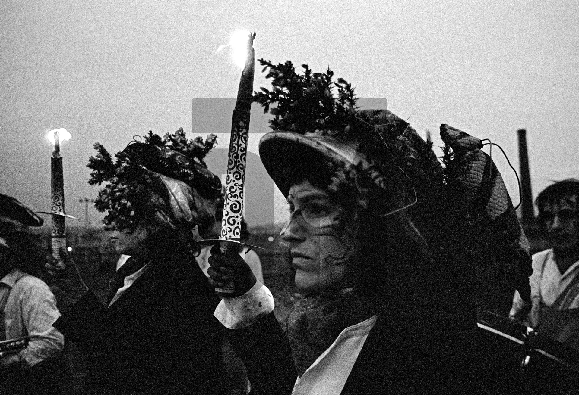 Mayday celebration, Burnley and Barrowford along the Leeds-Liverpool canal. 1 May 1976 by Daniel Meadows