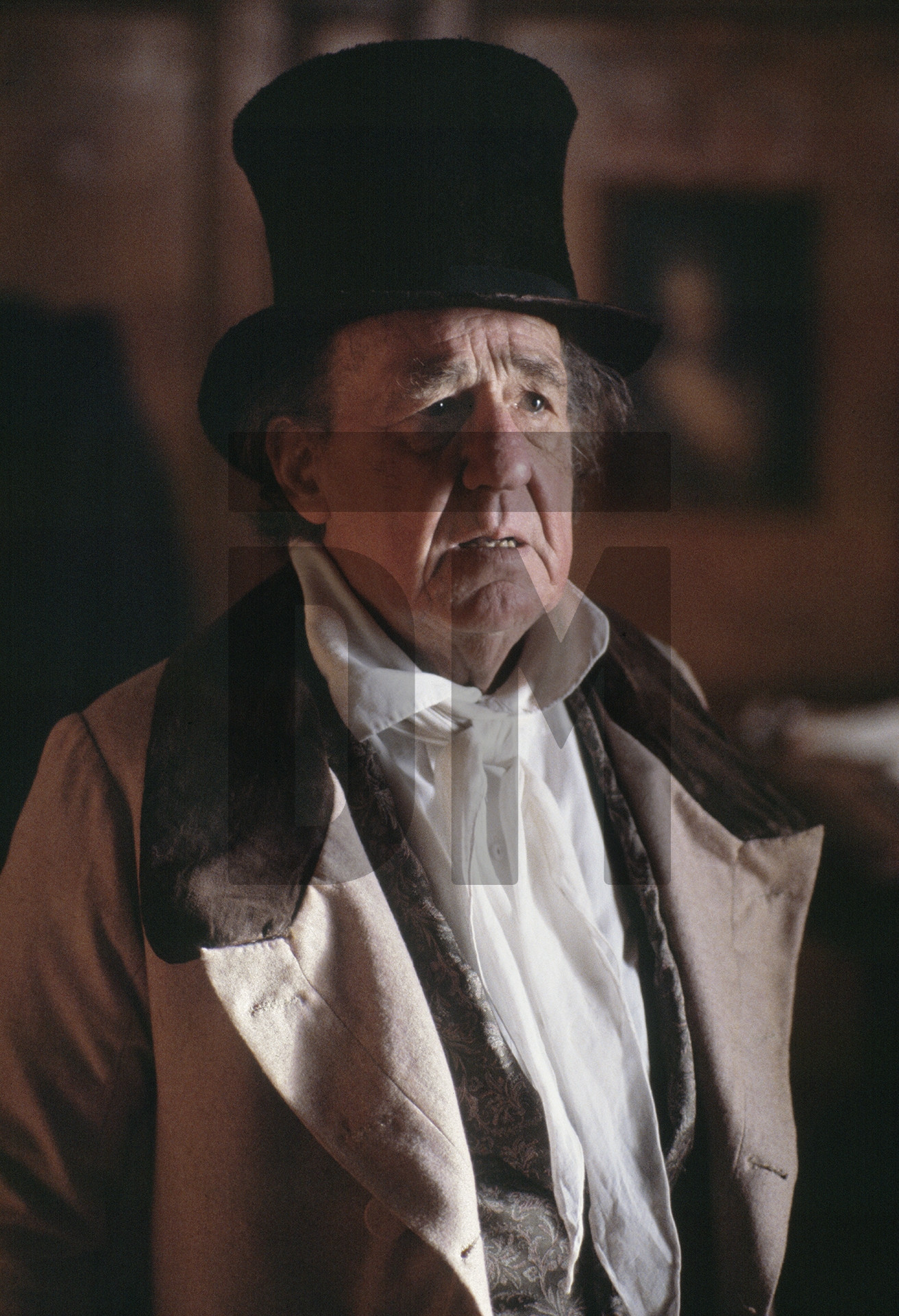 Michael Hordern [Mr Tatham] in ‘The Fool’. Sands Films, Rotherhithe. London, 1990 by Daniel Meadows