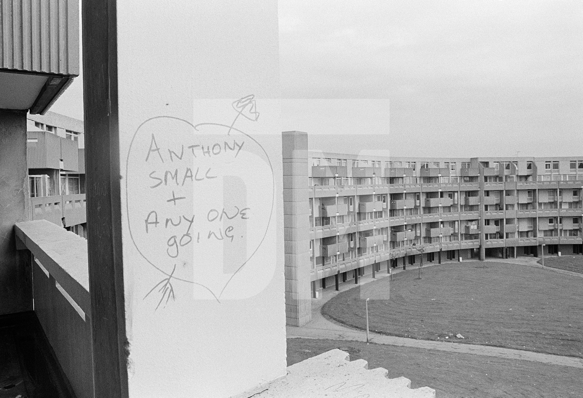 ‘Anthony Small and anyone going’, Hulme, Manchester. September 1979 by Daniel Meadows